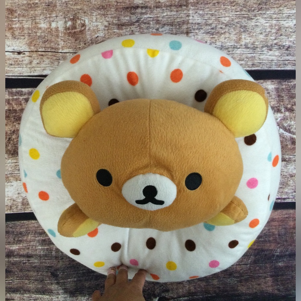 RILAKKUMA SAN-X POLKA DOT DONUT 14”
